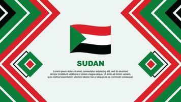 Sudan Flag Abstract Background Design Template. Sudan Independence Day Banner Wallpaper Vector Illustration. Sudan Design