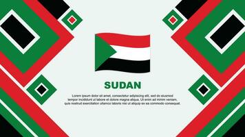 Sudan Flag Abstract Background Design Template. Sudan Independence Day Banner Wallpaper Vector Illustration. Sudan Cartoon