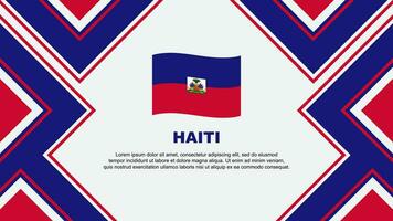 Haiti Flag Abstract Background Design Template. Haiti Independence Day Banner Wallpaper Vector Illustration. Haiti Vector