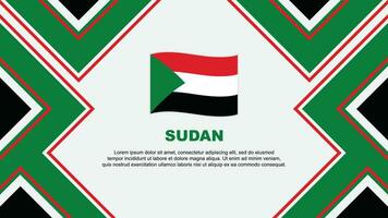 Sudan Flag Abstract Background Design Template. Sudan Independence Day Banner Wallpaper Vector Illustration. Sudan Vector