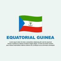 Equatorial Guinea Flag Background Design Template. Equatorial Guinea Independence Day Banner Social Media Post. Equatorial Guinea Background vector