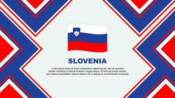 Slovenia Flag Abstract Background Design Template. Slovenia Independence Day Banner Wallpaper Vector Illustration. Slovenia Vector