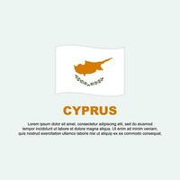 Cyprus Flag Background Design Template. Cyprus Independence Day Banner Social Media Post. Cyprus Background vector