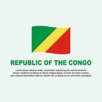 Republic Of The Congo Flag Background Design Template. Republic Of The Congo Independence Day Banner Social Media Post. Background vector