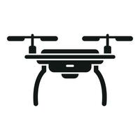 Drone technology icon simple vector. Ai camera vector