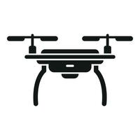 Drone technology icon simple vector. Ai camera vector