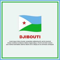 Djibouti Flag Background Design Template. Djibouti Independence Day Banner Social Media Post. Djibouti Banner vector