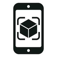 Smartphone cyber device icon simple vector. Future game vector