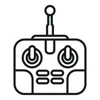 Computer aerial volume icon outline vector. Drone tech spy vector