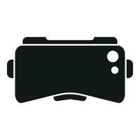 Tech vr headset icon simple vector. Simulation online vector