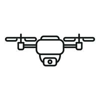 Smart digital camera icon outline vector. Remote control vector