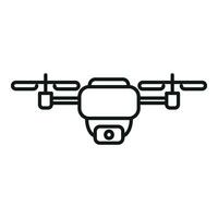 Smart digital camera icon outline vector. Remote control vector