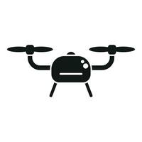 Ai camera drone icon simple vector. Mobile smart remote vector