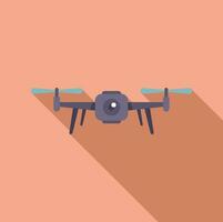 View drone control icon flat vector. Ai camera vector