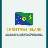 Navidad isla bandera antecedentes diseño modelo. Navidad isla independencia día bandera social medios de comunicación correo. Navidad isla dibujos animados vector