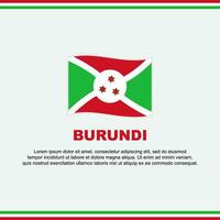 Burundi Flag Background Design Template. Burundi Independence Day Banner Social Media Post. Burundi Design vector