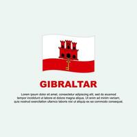 Gibraltar Flag Background Design Template. Gibraltar Independence Day Banner Social Media Post. Gibraltar Background vector