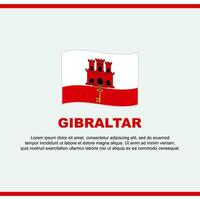 Gibraltar Flag Background Design Template. Gibraltar Independence Day Banner Social Media Post. Gibraltar Design vector