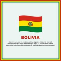 Bolivia Flag Background Design Template. Bolivia Independence Day Banner Social Media Post. Bolivia Banner vector