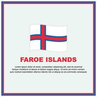Faroe Islands Flag Background Design Template. Faroe Islands Independence Day Banner Social Media Post. Faroe Islands Banner vector