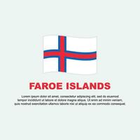 Faroe Islands Flag Background Design Template. Faroe Islands Independence Day Banner Social Media Post. Faroe Islands Background vector