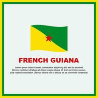 French Guiana Flag Background Design Template. French Guiana Independence Day Banner Social Media Post. French Guiana Banner vector