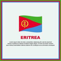 Eritrea Flag Background Design Template. Eritrea Independence Day Banner Social Media Post. Eritrea Banner vector