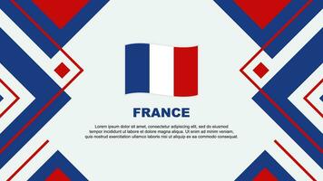 France Flag Abstract Background Design Template. France Independence Day Banner Wallpaper Vector Illustration. France Illustration