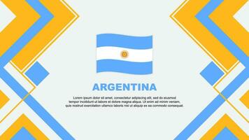 Argentina Flag Abstract Background Design Template. Argentina Independence Day Banner Wallpaper Vector Illustration. Argentina Banner