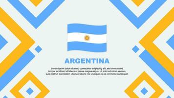 Argentina Flag Abstract Background Design Template. Argentina Independence Day Banner Wallpaper Vector Illustration. Argentina Template