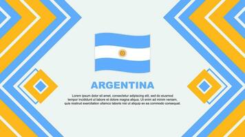 Argentina Flag Abstract Background Design Template. Argentina Independence Day Banner Wallpaper Vector Illustration. Argentina Design