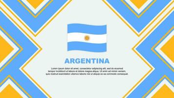 Argentina Flag Abstract Background Design Template. Argentina Independence Day Banner Wallpaper Vector Illustration. Argentina Vector