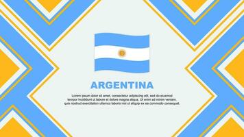 Argentina Flag Abstract Background Design Template. Argentina Independence Day Banner Wallpaper Vector Illustration. Argentina Vector