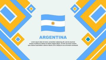 Argentina Flag Abstract Background Design Template. Argentina Independence Day Banner Wallpaper Vector Illustration. Argentina Cartoon