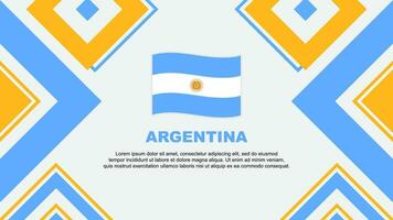 Argentina Flag Abstract Background Design Template. Argentina Independence Day Banner Wallpaper Vector Illustration. Argentina Independence Day