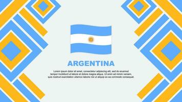 Argentina Flag Abstract Background Design Template. Argentina Independence Day Banner Wallpaper Vector Illustration. Argentina