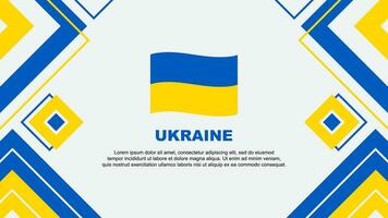 Ukraine Flag Abstract Background Design Template. Ukraine Independence Day Banner Wallpaper Vector Illustration. Ukraine Background