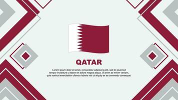 Qatar Flag Abstract Background Design Template. Qatar Independence Day Banner Wallpaper Vector Illustration. Qatar Background