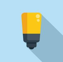 Smart online light icon flat vector. Radiant fixture vector