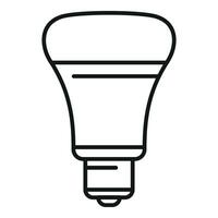 lámpara LED icono contorno vector. creativo controlar vector