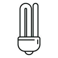 Indoor smart lightbulb icon outline vector. Online illumination vector