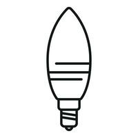 Energy remote bulb icon outline vector. Mobile light vector