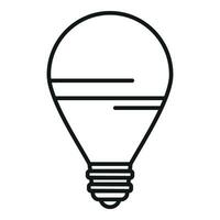 Remote control bulb icon outline vector. Inside remote vector