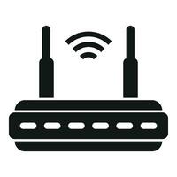 Wifi router icon simple vector. Smart office vector