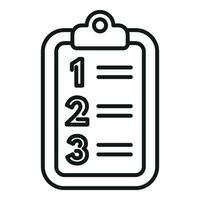 Self to do realization points icon outline vector. Victory success vector