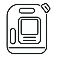 Portable kerosene canister icon outline vector. Chemical heating tank vector