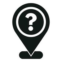 Location anonymous icon simple vector. Mark user person vector