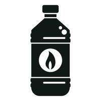 queroseno envase icono sencillo vector. combustible calentador gasolina vector