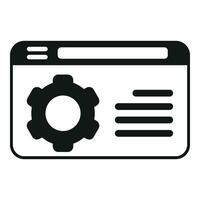 Web training realization icon simple vector. Confidence training mentor vector