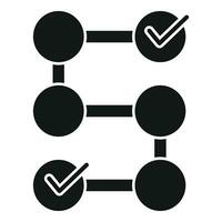 Realization to do list icon simple vector. Vision business people vector